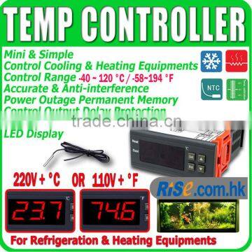 Relay 110V F 220V C Aquarium Digital Temperature Temp Controller Thermostat