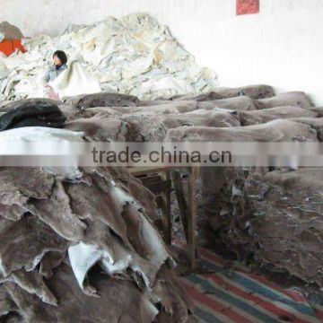 Nutria color sheepskin fur linings for shoes and garment(factory)