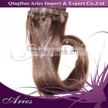 Wholesaler Human Hair 20" Skin Weft PU Human Hair Extension #6,36" width 55g set