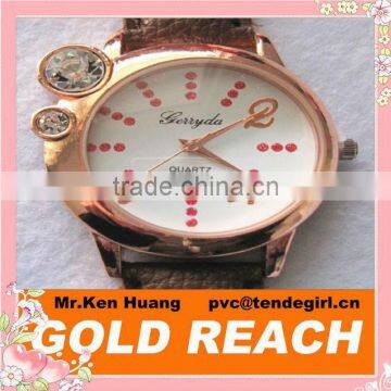Leather Alloy Lady Novelty Watches