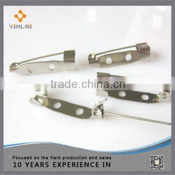 Polished Metal Small Brooch Pin Back Pins photo-3