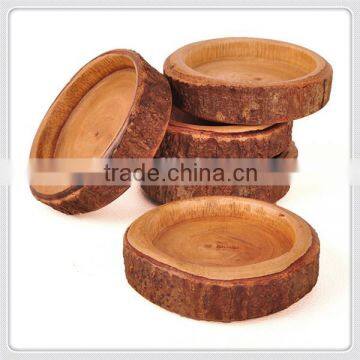 Handmade Real wood teacup mat customized design