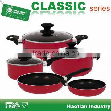 Wholesale cookware, non stick cookware, 8pcs aluminum cookware