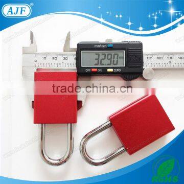 AJF Newest High Quality Red Aluminium Key Lock Safe