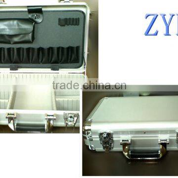 aluminum metal suitcase with handle portable travelling bag