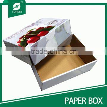 HIGH QUALITY CHEAP CARDBOARD BOX FOR FRUIT AND VEGETABLE WITH MATT LAMINATION