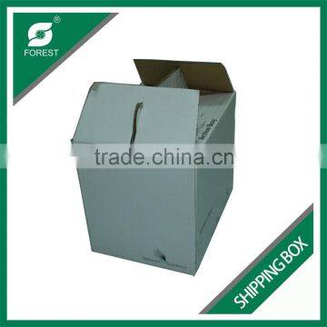 CUSTOMIZED MADE SHIPPING BOX FOR ARCHIVES 3 PLYS CARTON SHIPPING BOX WITH HANDLE