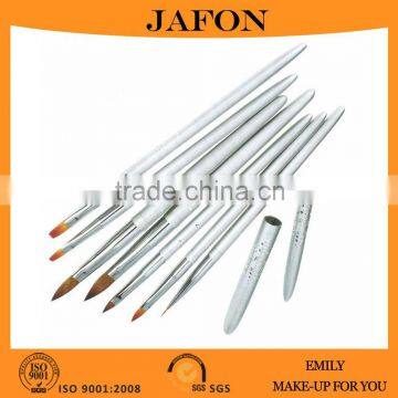 7Pcs Nail Art Design Painting Drawing Brushes Sliver