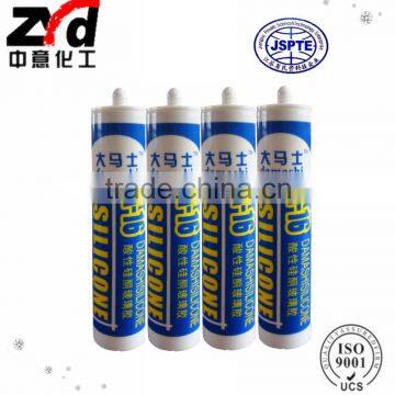 Color black,white,grey and clear Acid Silicone Sealant fast cure , RTV silcone sealant,
