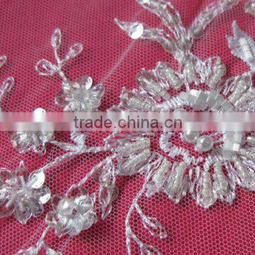 Beaded Embroidery Lace Fabric