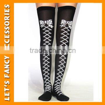 PGSK0190 Party Halloween Nylon Costume Poker Design of Black Square Stocking Man Joker Role Stocking photo-5