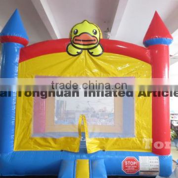 yellow duck theme inflatable jumping bouncer