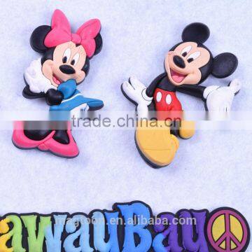 3d PVC Mickey mouse design fridge magnets for children toys