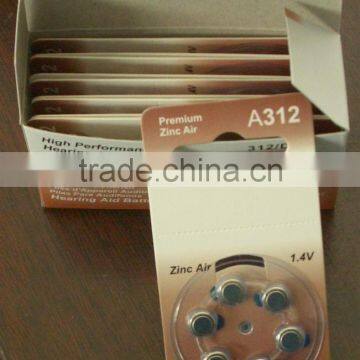A312 1.4V Hearing Amplifier Battery Zinc Air Cell Eunicell photo-3