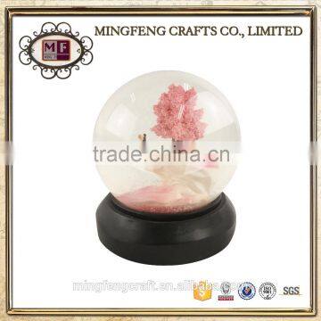 Customized vintage handmade resin snow globe