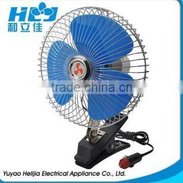 6'' mini semi-seal oscillating car fan 12V