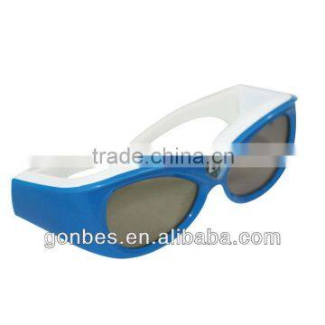 Compatible bluetooth and IR fashionable kids blue active 3d glasses