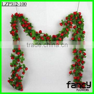 Cheap wholesale decorative artificial rose vines