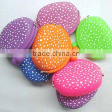 Silicone Coin Purse with spot pattern