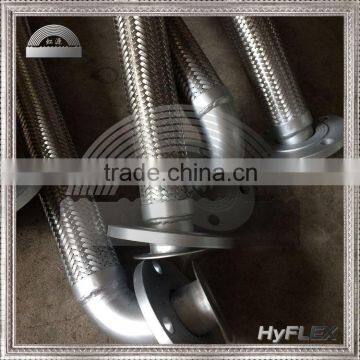 Braided Pump Connector / Flexible Metal Hose with 90 Degree Elbow