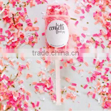 Unique push pop confetti for wedding and party
