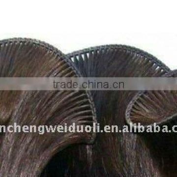 100% remy human hair pure hand tied weft