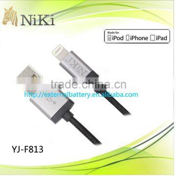 for lighting usb braiding cable sync and charge cable for iphone with MFI certificate