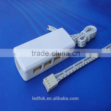 RGB 4-Pin 22AWG Extension Cable Wire Cord Connector 9 Way distributor for LED Strip 3528 5050