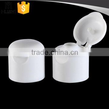 18/410 pure white plastic flip top cap for shampoo bottle