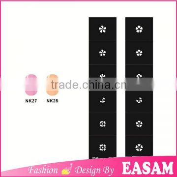 Fashion Hollowed-out Nail Sticker Nail Art Stencil with 42 designs