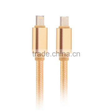 2016 new design data cable one head double function for iPhone and Android, 2 in 1 data cable