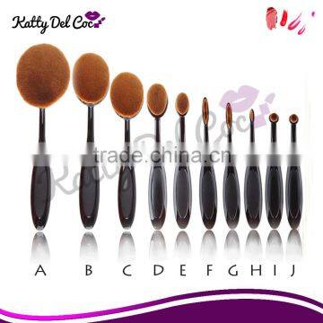 Cosmetic Makeup Tools Women Face Powder Foundation Eye Shadow Blusher Soft Toothbrush Shape makeup Brushes