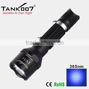 high power 365nm 5W UV torch light for UV Curing, Gas leak detection, Blood inspection (Tank007 PT31)