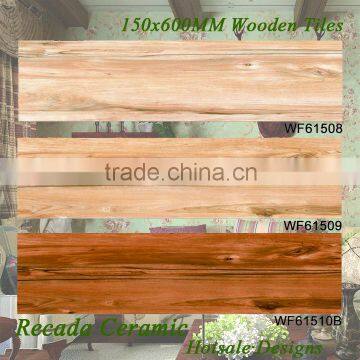 150x600 china foshan high quality wooden wood design floor wall tiles