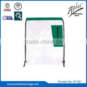 Promotional Transparent PVC Drawstring Bag