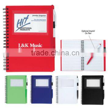 Spiral Notebook With Id Window