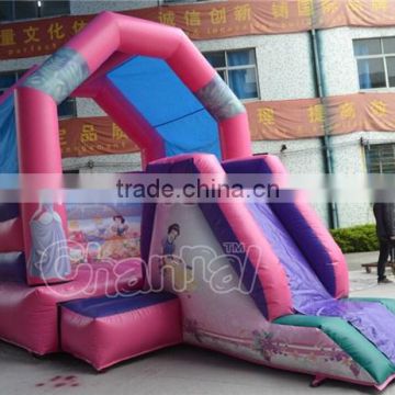 Princess Combo, Princess Inflatable Jumping Castle with Slide for Kids