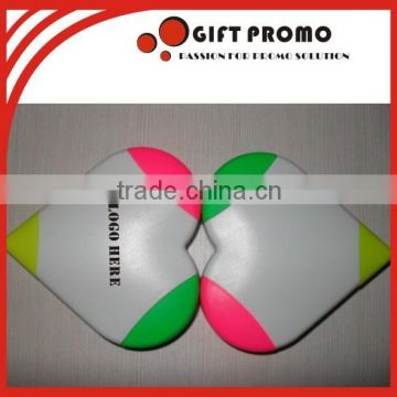 Plastic Heart Shaped Highlighter Marker