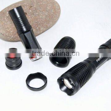 2015 Hot Sale S3 Aluminium Zoomable Flashlight Reinforced With 3AAA/1*18650 photo-6