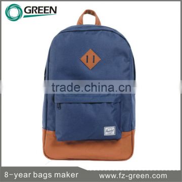 Polyester Material 2015 School backpack promotional man bag