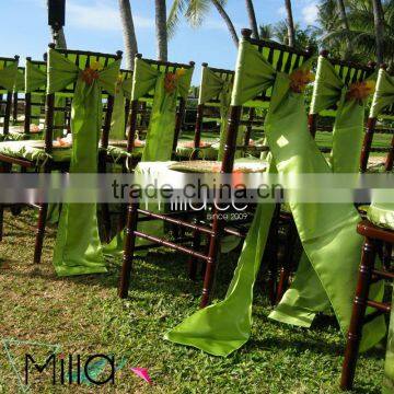 Wedding Chair Bow Tie Satin Chair Sash for Banquet