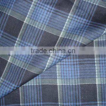 cotton check printed flannel for shirts and sleepwears