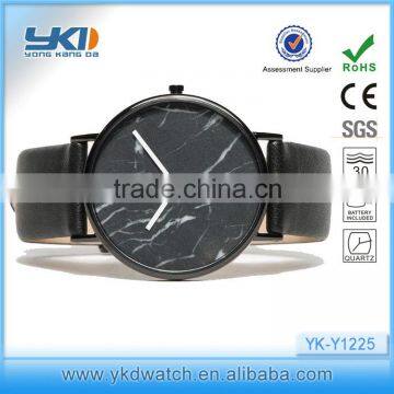 High Quality Genuine Leather Special Marble Watch, Marble Dial Watch, Marble Face watches made in china