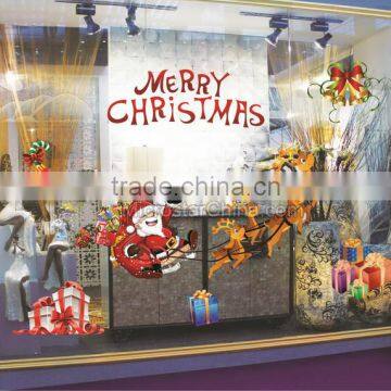 Christmas Ornament Decoration Winter Waterproof Christmas Wall Sticker Santa Claus Christmas Window Sticker photo-2