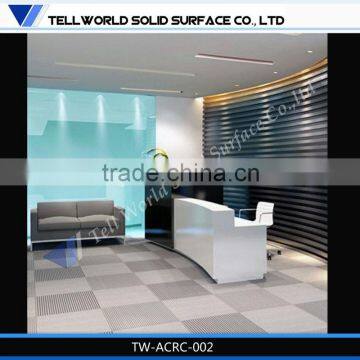 Top Quality 100% Acrylic Solid Surface Wholesale Reception Desk for Restaurant/hotel photo-3