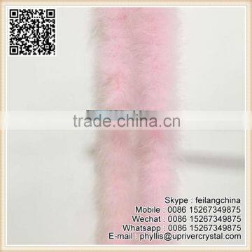 Factory Cheap Sale Bleached Pink Fluffy Feather Boa