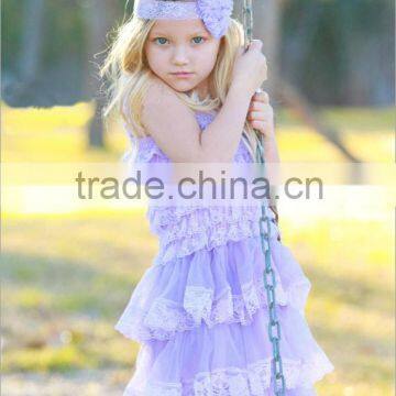 girls lavender birthday dress lace summer dress