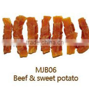 beef & sweet potato for dog pet treats pet food healthy free addivites super premium quality dog treat