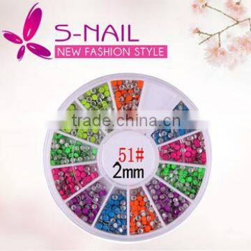 Nail Art popular fresh color round metal , nail art studs,nail decals