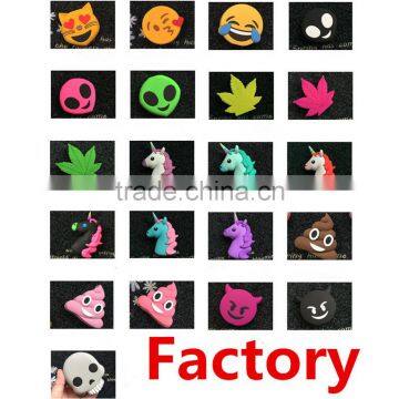 Factory wholesale cheap emoji power bank PVC American unicorn power bank emoji battery charger unicorn battery charger